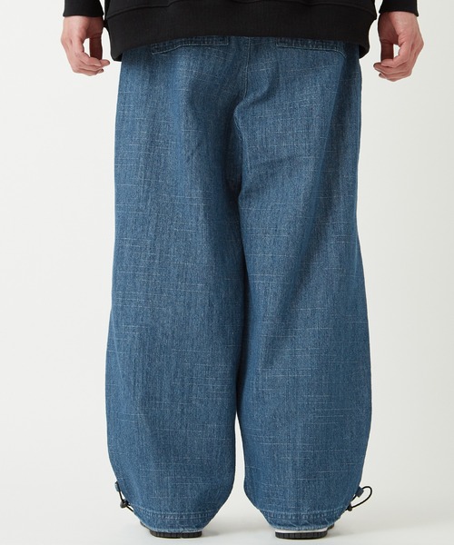 SIDEWAY STANCE（サイドウェイスタンス）の「【SIDEWAY STANCE】スラブ デニム ワイドパンツ（デニムパンツ・メンズ・ブラック/ブラック系その他/インディゴブルー/ブルー系その他・MEDIUM/LARGE）」の20枚目の写真