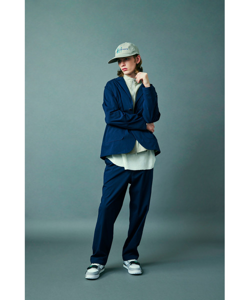 WHIZLIMITED（ウィズリミテッド）の「SEERSUCKER JACKET（テーラードジャケット・メンズ・ブラック/ネイビー/ストライプ・MEDIUM/LARGE）」の2枚目の写真