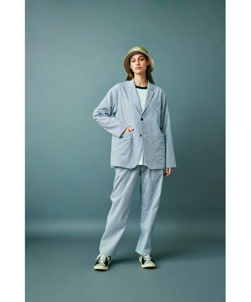 WHIZLIMITED（ウィズリミテッド）の「SEERSUCKER JACKET（テーラードジャケット・メンズ・ブラック/ネイビー/ストライプ・MEDIUM/LARGE）」の3枚目の写真