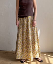花柄プリントマーメードスカート