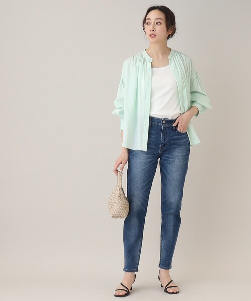 Healthy denim(ヘルシーデニム)の「◆【別注:Healthy DENIM×UNTITLED】 Myrtle(マートル)(デニムパンツ・レディース・サックスブルー/ダークネイビー・00/01/02/03/04/42/44/46/48/99)」の18枚目の写真
