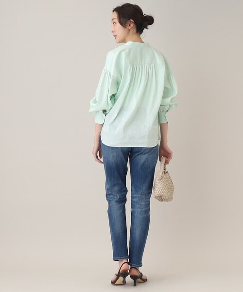 Healthy denim(ヘルシーデニム)の「◆【別注:Healthy DENIM×UNTITLED】 Myrtle(マートル)(デニムパンツ・レディース・サックスブルー/ダークネイビー・00/01/02/03/04/42/44/46/48/99)」の14枚目の写真