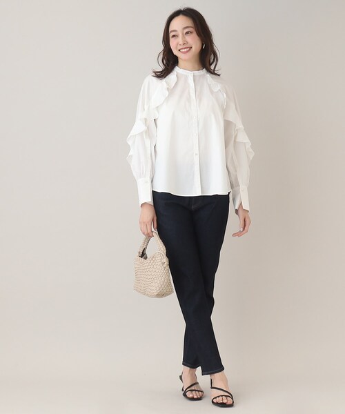 Healthy denim(ヘルシーデニム)の「◆【別注:Healthy DENIM×UNTITLED】 Myrtle(マートル)(デニムパンツ・レディース・サックスブルー/ダークネイビー・00/01/02/03/04/42/44/46/48/99)」の5枚目の写真