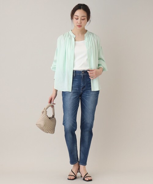 Healthy denim(ヘルシーデニム)の「◆【別注:Healthy DENIM×UNTITLED】 Myrtle(マートル)(デニムパンツ・レディース・サックスブルー/ダークネイビー・00/01/02/03/04/42/44/46/48/99)」の7枚目の写真