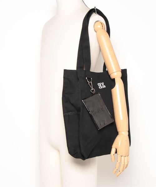 GYDA（ジェイダ）の「【GYDA/ジェイダ】 CANVAS トートバッグ（トートバッグ・レディース・アイボリー/ブラック・FREE）」の7枚目の写真