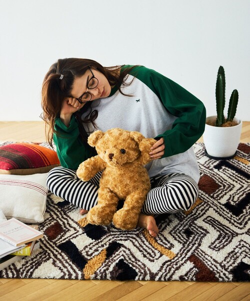 TOWNCRAFT（タウンクラフト）の「TOWN CRAFT/タウンクラフト 別注 ワンポイントロゴ ラグラン切り替えロングスリーブTシャツ/ロンT/9分袖（Tシャツ/カットソー・メンズ・ブラック/イエロー/オリーブ/ネイビー・LARGE/MEDIUM）」の13枚目の写真