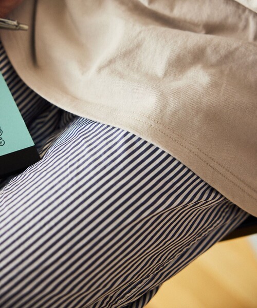 TOWNCRAFT（タウンクラフト）の「TOWN CRAFT/タウンクラフト 別注 ワンポイントロゴ ラグラン切り替えロングスリーブTシャツ/ロンT/9分袖（Tシャツ/カットソー・メンズ・ブラック/イエロー/オリーブ/ネイビー・LARGE/MEDIUM）」の15枚目の写真