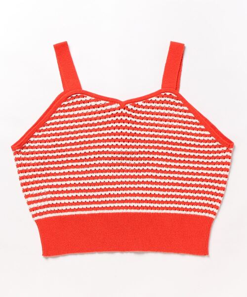 CHILD WOMAN（チャイルドウーマン）の「GAUSSすかしボーダー キャミニット（キャミソール・レディース・レッド/ネイビー・FREE）」の13枚目の写真