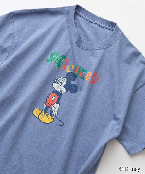 Disney(ディズニー)の「【DISNEY/ディズニー】ミッキー パッチ( 101 匹わんちゃん) Tシャツ ドロップショルダー オーバーサイズ(Tシャツ/カットソー・メンズ・ダークグリーン/ホワイト系その他/ブルー系その他/ホワイト・MEDIUM/SMALL/LARGE/X-LARGE)」の4枚目の写真