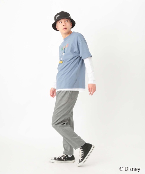 Disney(ディズニー)の「【DISNEY/ディズニー】ミッキー パッチ( 101 匹わんちゃん) Tシャツ ドロップショルダー オーバーサイズ(Tシャツ/カットソー・メンズ・ダークグリーン/ホワイト系その他/ブルー系その他/ホワイト・MEDIUM/SMALL/LARGE/X-LARGE)」の17枚目の写真