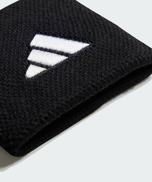 adidas（アディダス）の「テニス リストバンド（S） / アディダス adidas（バングル/リストバンド・メンズ・ブラック/ホワイト・LARGE）」の5枚目の写真