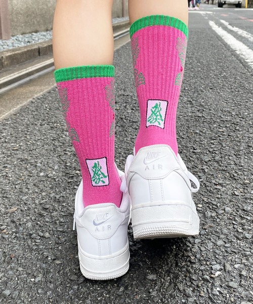 SPINNS(スピンズ)の「麻雀デザイン リブソックス(ソックス/靴下・レディース・ピンク/ホワイト/ブラック・ONESIZE)」の8枚目の写真