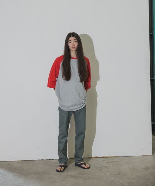 BEAMS(ビームス)の「BEAMS / ルーズフィット ベースボール Tシャツ(Tシャツ/カットソー・メンズ・レッド/ブラック/パープル・S/M/L/XL)」の10枚目の写真