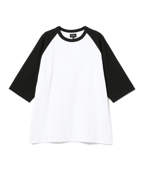 BEAMS(ビームス)の「BEAMS / ルーズフィット ベースボール Tシャツ(Tシャツ/カットソー・メンズ・レッド/ブラック/パープル・S/M/L/XL)」の7枚目の写真