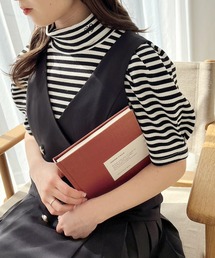one after another NICE CLAUP | イニシャル刺しゅうハイネックトップス(Tシャツ/カットソー)