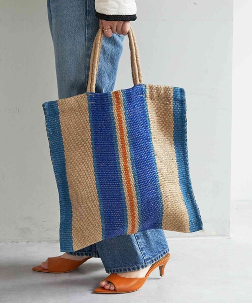 SHENERY（シーナリー）の「(MAISON BENGAL/メイゾンベンガル)トートバッグ（トートバッグ・レディース・ブルー/ピンク/ブラック・FREE）」の3枚目の写真