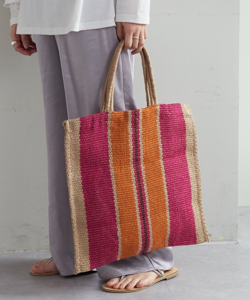 SHENERY（シーナリー）の「(MAISON BENGAL/メイゾンベンガル)トートバッグ（トートバッグ・レディース・ブルー/ピンク/ブラック・FREE）」の4枚目の写真