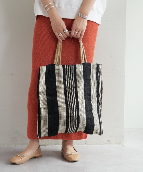 SHENERY（シーナリー）の「(MAISON BENGAL/メイゾンベンガル)トートバッグ（トートバッグ・レディース・ブルー/ピンク/ブラック・FREE）」の13枚目の写真