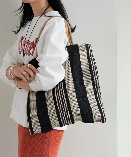 SHENERY（シーナリー）の「(MAISON BENGAL/メイゾンベンガル)トートバッグ（トートバッグ・レディース・ブルー/ピンク/ブラック・FREE）」の14枚目の写真