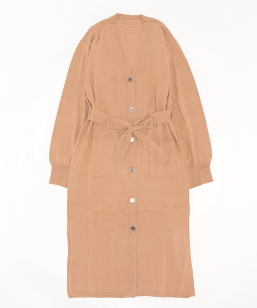 カーディガン ONE DAY select天竺網みロングカーディガン レディース セール】ONE DAY select天竺網みロングカーディガン