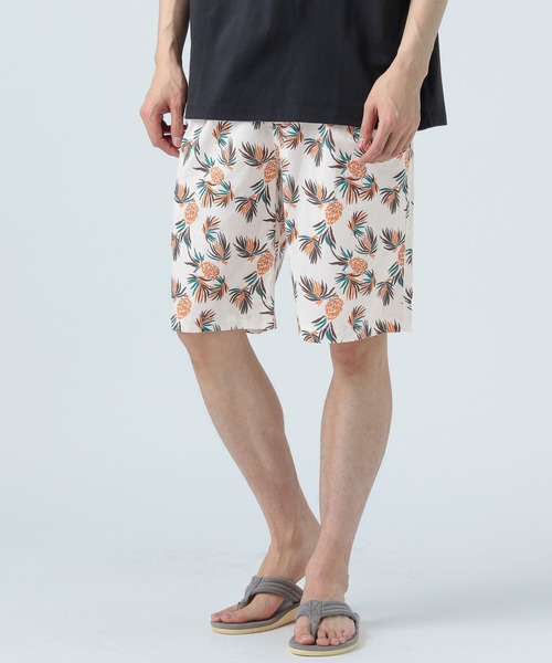 BAYFLOW(ベイフロー)の「アロハパターン2タックショーツ(その他パンツ・メンズ・オフホワイト/ネイビー・MEDIUM/LARGE)」の9枚目の写真