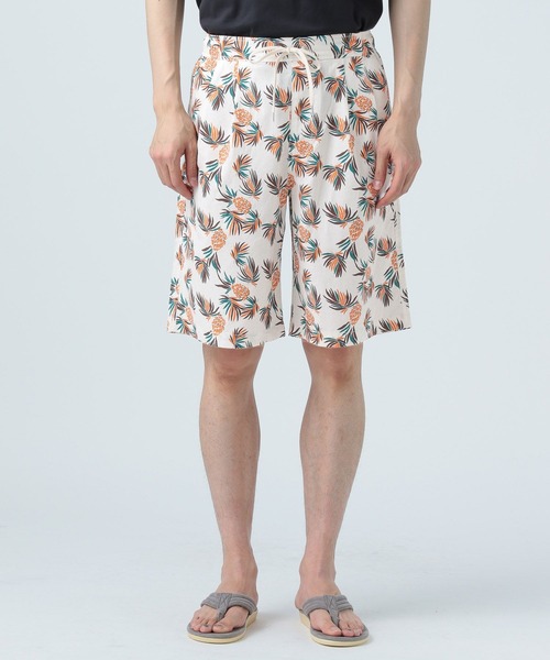 BAYFLOW(ベイフロー)の「アロハパターン2タックショーツ(その他パンツ・メンズ・オフホワイト/ネイビー・MEDIUM/LARGE)」の13枚目の写真