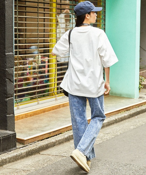 MONO-MART(モノマート)の「キャット レトロプリント ビッグシルエット半袖Tシャツ(Tシャツ/カットソー・レディース・ホワイト系1/ネイビー系1/ベージュ系1/グレー系1/ホワイト系2/グレー系2・L/M)」の15枚目の写真