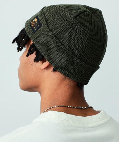 Alpha Industries（アルファインダストリーズ）の「ワッチキャップ / ニット帽（ニットキャップ/ビーニー・メンズ・ブラック/グリーン/ヘザーグレー/オレンジ・FREE）」の10枚目の写真