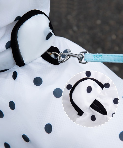 aimoha（アイモハ）の「可愛い　耳付き　ペット用レインコート（ペットウェア・レディース・ホワイト・X-SMALL/MEDIUM/SMALL/LARGE/X-LARGE）」の6枚目の写真