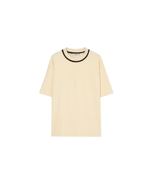EKCOOKIES(イーケークッキーズ)の「【 EKCOOKIES 】リブニットカラードッキングトップス / Tシャツ(Tシャツ/カットソー・レディース・カーキブラウン/パープル/キナリ・S/M/L)」の11枚目の写真