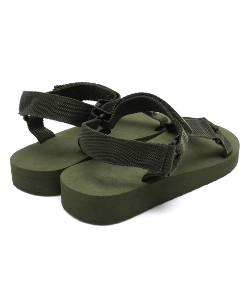 WEGO(ウィゴー)の「WEGO/フラットテープサンダル(サンダル・メンズ・ホワイト/ブラック/カーキ/オレンジ/トリコロール・MEDIUM/LARGE)」の8枚目の写真