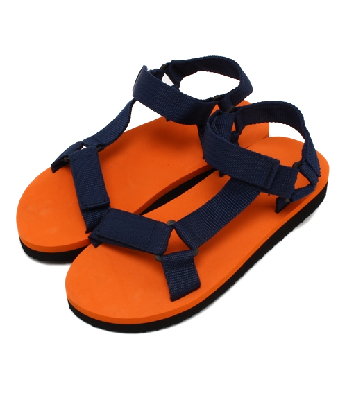 WEGO(ウィゴー)の「WEGO/フラットテープサンダル(サンダル・メンズ・ホワイト/ブラック/カーキ/オレンジ/トリコロール・MEDIUM/LARGE)」の19枚目の写真