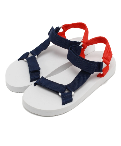 WEGO(ウィゴー)の「WEGO/フラットテープサンダル(サンダル・メンズ・ホワイト/ブラック/カーキ/オレンジ/トリコロール・MEDIUM/LARGE)」の20枚目の写真