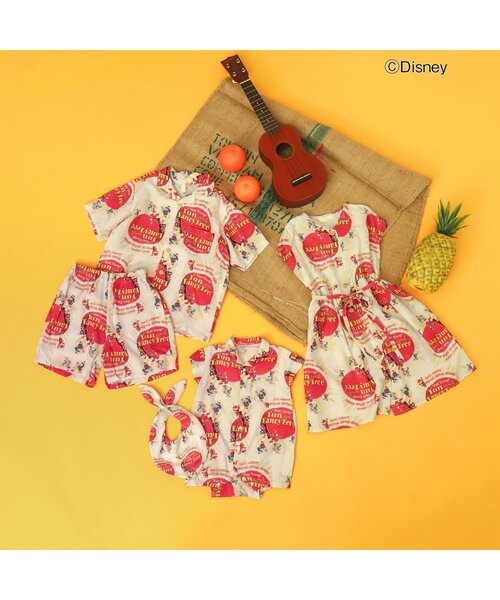 Disney（ディズニー）の「ディズニーキャラクターアロハワンピース（ワンピース・キッズ・ブルー/オフホワイト・90/100/110/120/80/130）」の9枚目の写真