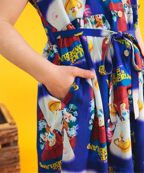 Disney（ディズニー）の「ディズニーキャラクターアロハワンピース（ワンピース・キッズ・ブルー/オフホワイト・90/100/110/120/80/130）」の15枚目の写真