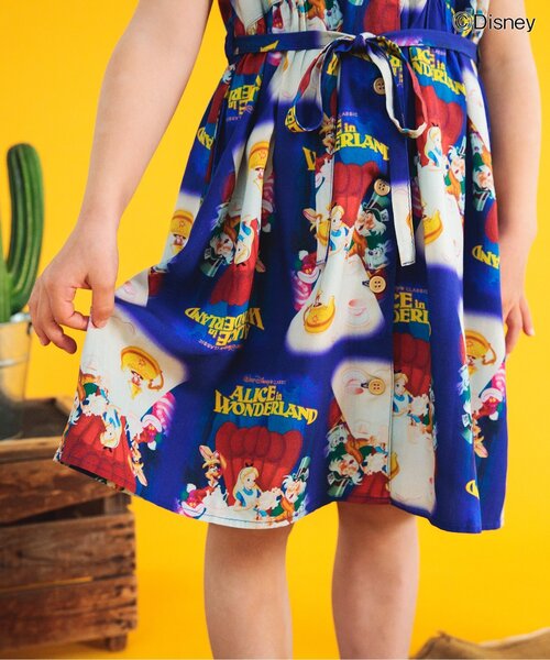 Disney（ディズニー）の「ディズニーキャラクターアロハワンピース（ワンピース・キッズ・ブルー/オフホワイト・90/100/110/120/80/130）」の16枚目の写真