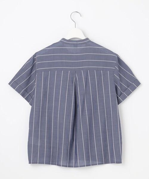 J.PRESS（ジェイプレス）の「【洗える】キュプラローン ストライプ ブラウス（シャツ/ブラウス・レディース・ホワイト系1/ネイビー系1・T13/T15）」の7枚目の写真