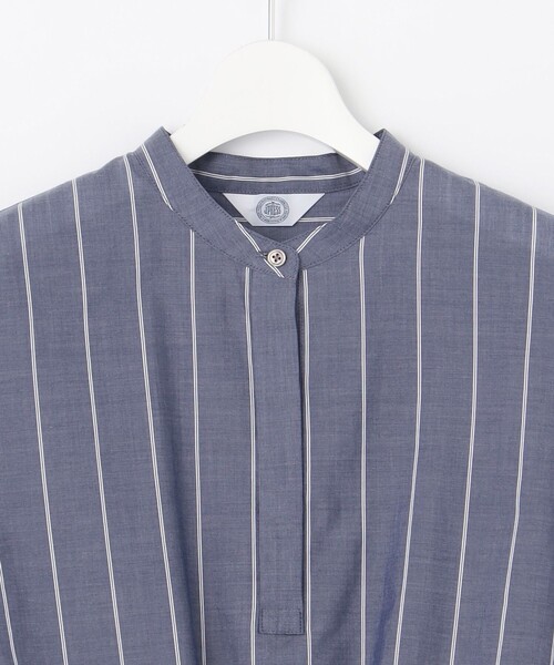J.PRESS（ジェイプレス）の「【洗える】キュプラローン ストライプ ブラウス（シャツ/ブラウス・レディース・ホワイト系1/ネイビー系1・T13/T15）」の8枚目の写真