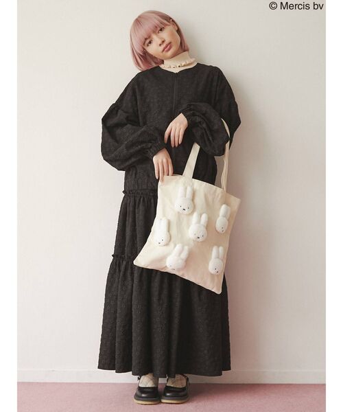 merry jenny（メリージェニー）の「もこもこmiffyトート（トートバッグ・レディース・ブラック/アイボリー・FREE）」の21枚目の写真