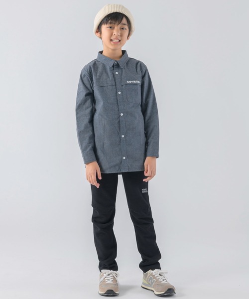 KRIFF MAYER Kid's Collection(クリフメイヤーキッズコレクション)の「微起毛サイド切替シャツ(シャツ/ブラウス・キッズ・オフホワイト/ネイビー/ダークブルー/カーキ・130/150/140/120/170/160)」の9枚目の写真