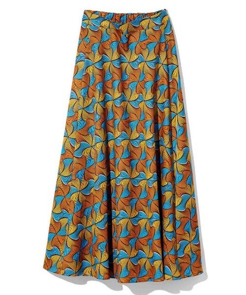 MEDE19F（メデジュウキュウ）の「ＭＥＤＥ１９Ｆ　アフリカンプリント柄スカート（スカート・レディース・レッド系その他/マスタード・MEDIUM/LARGE/X-LARGE/XX-LARGE）」の10枚目の写真