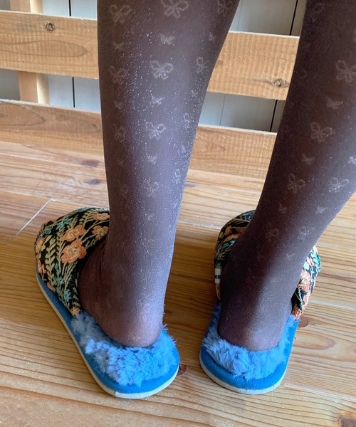 Casselini（キャセリーニ）の「Casselini HOME(キャセリーニ ホーム)ジャガードルームシューズ（ルームシューズ/スリッパ・レディース・グリーン/アイボリー/ブラック・FREE）」の8枚目の写真