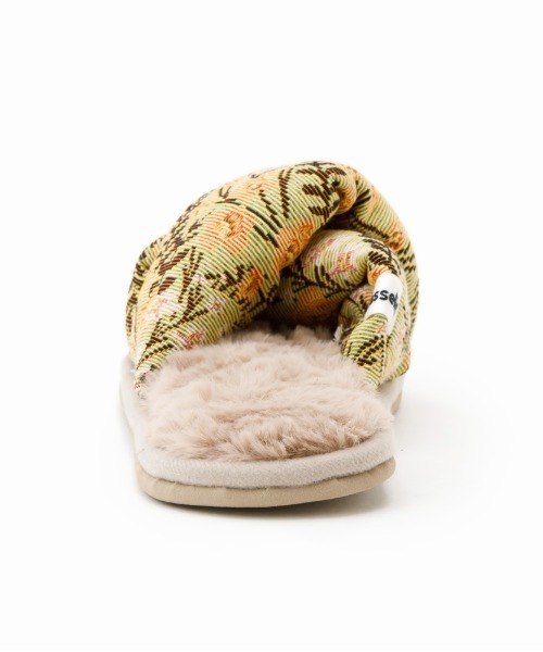 Casselini（キャセリーニ）の「Casselini HOME(キャセリーニ ホーム)ジャガードルームシューズ（ルームシューズ/スリッパ・レディース・グリーン/アイボリー/ブラック・FREE）」の18枚目の写真