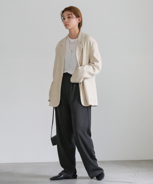 select MOCA（セレクトモカ）の「ウエストギャザーリラックスリブパンツ（その他パンツ・レディース・ブラック/スミクロ・FREE）」の13枚目の写真