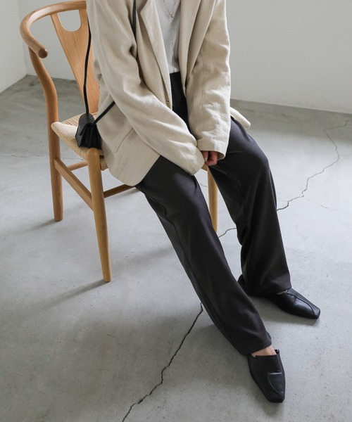 select MOCA（セレクトモカ）の「ウエストギャザーリラックスリブパンツ（その他パンツ・レディース・ブラック/スミクロ・FREE）」の12枚目の写真