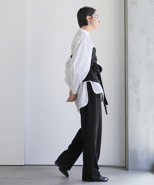 select MOCA（セレクトモカ）の「ウエストギャザーリラックスリブパンツ（その他パンツ・レディース・ブラック/スミクロ・FREE）」の8枚目の写真