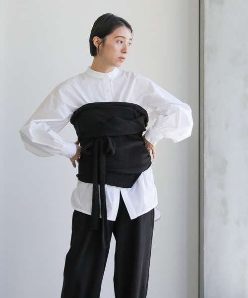 select MOCA（セレクトモカ）の「ウエストギャザーリラックスリブパンツ（その他パンツ・レディース・ブラック/スミクロ・FREE）」の11枚目の写真