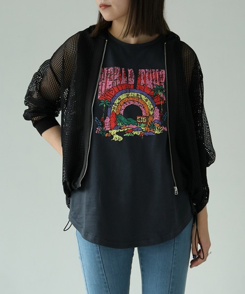 each（イーチ）の「GIGタンクトップ（タンクトップ・レディース・ホワイト/チャコールグレー・FREE）」の13枚目の写真