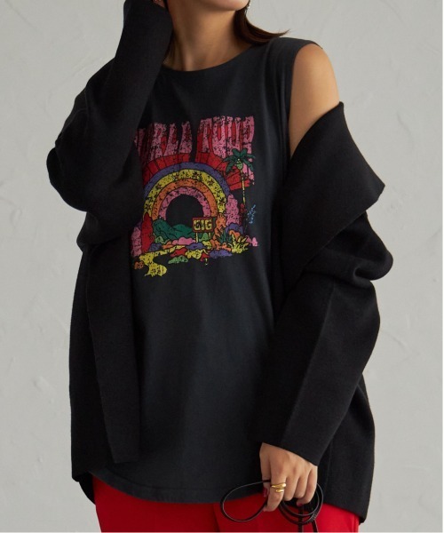 each（イーチ）の「GIGタンクトップ（タンクトップ・レディース・ホワイト/チャコールグレー・FREE）」の19枚目の写真