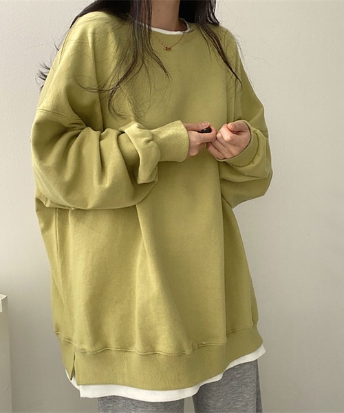 NinaetLina（ニナエリナ）の「薄手裏毛カットソー（Tシャツ/カットソー・レディース・グレー/ブルー/ブラック/イエロー・XL/M/L）」の13枚目の写真